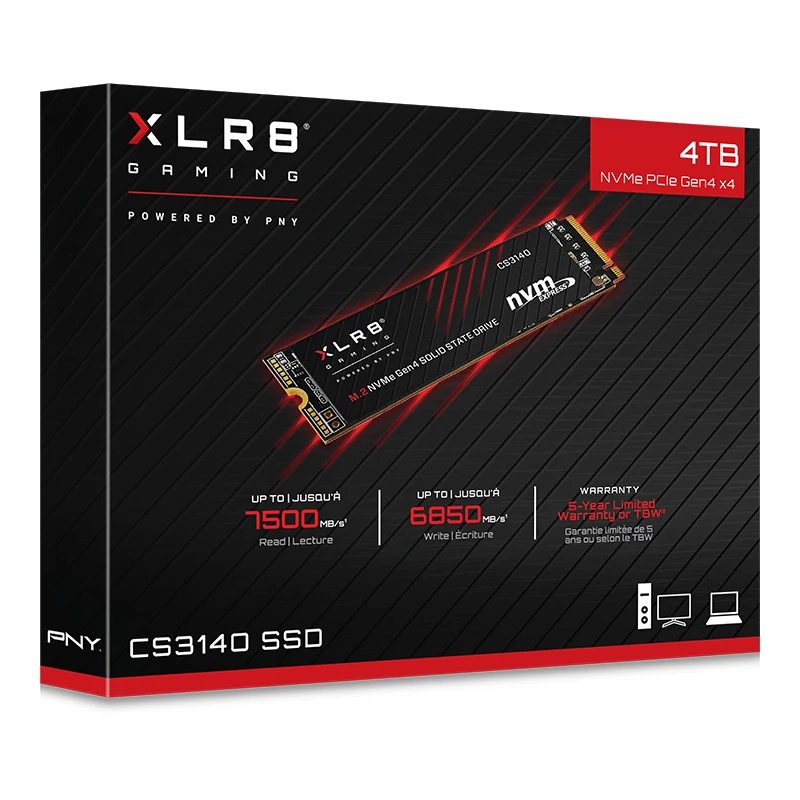 SSD PNY 4 TB M.2 PCI Express 4.0 NVMe CS3140