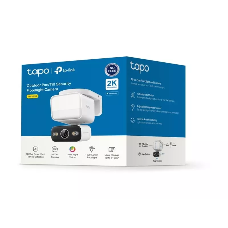 TP-Link Tapo C710 outdoor pan/tilt beveiligingscamera met floodlight