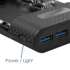 Akyga AK-BC-04 Powerbank-behuizing 20000 mAh, 8x 18650, 18W PD QC4+, USB-C, 2x USB-A, Lightning