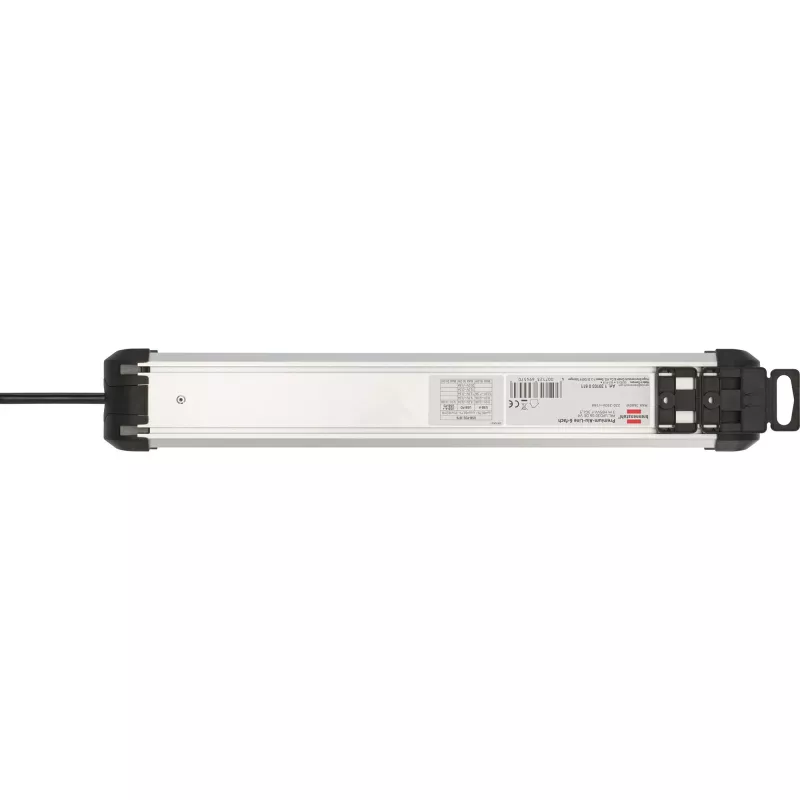 Stekkerdoos Brennenstuhl 1391030611 3 m 6 stopcontacten binnen zwart zilver