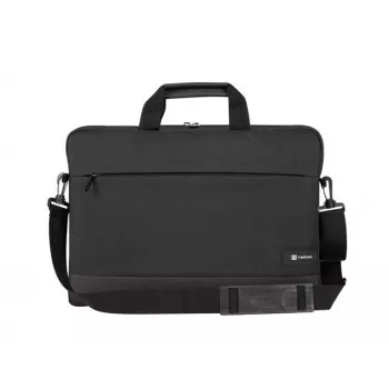 Aktetas NATEC Goa voor 39,6 cm (15,6 inch) laptops, polyester, 1 vak, schouderband, zwart