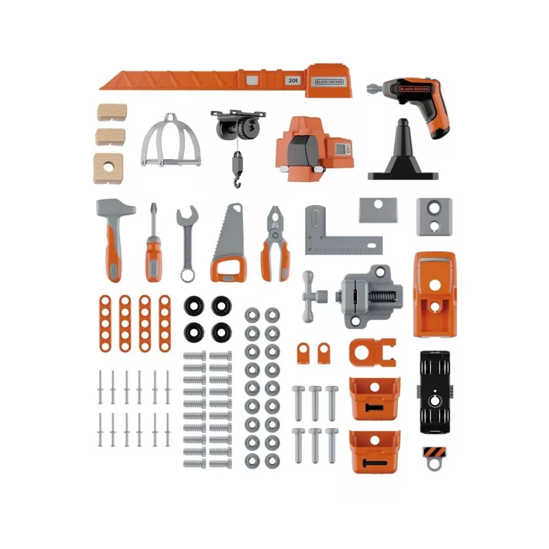 Kinderwerkplaats speelgoed SMOBY Bricolo Builder 7600360741 – bouwgereedschapsset voor rollenspellen