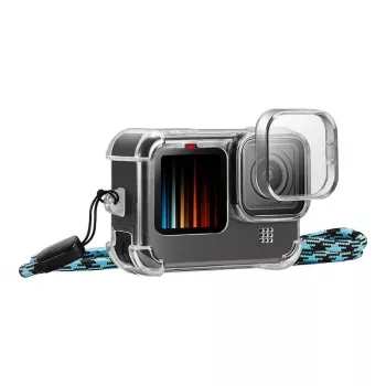 Hoes met lensdop en nekband PULUZ voor GoPro Hero 9 / 10 / 11