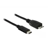 USB-kabel DeLOCK 1m USB 3.1 USB 3.2 Gen 2 USB-C Micro-USB B zwart