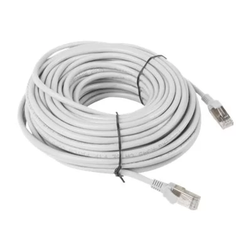 LANBERG netwerkkabel Cat5e U/UTP RJ-45 naar RJ-45 20 m grijs, 26 AWG, CCA-ader