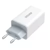 SAVIO LA-07 GaN 65W voeding, USB, QC4.0+, PD 3.0, wit