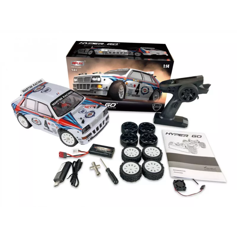Radiografische wagen Amewi Hyper Go Lancia Delta HF Integrale 4WD rally drift model (MPN 21109)