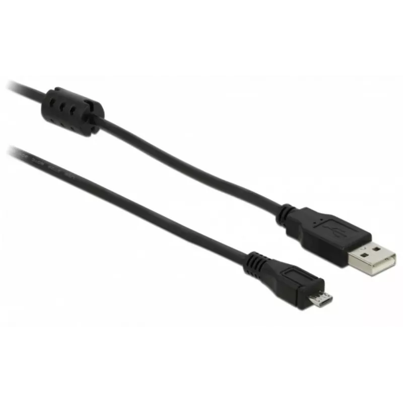 USB-kabel DeLOCK 82335 USB 2.0 2 m USB A micro-USB B zwart