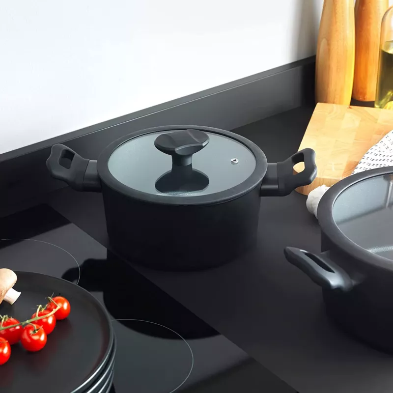Vleespan Russell Hobbs RH01863EU7 20 cm Crystaltech pannenset RVS glazen deksel
