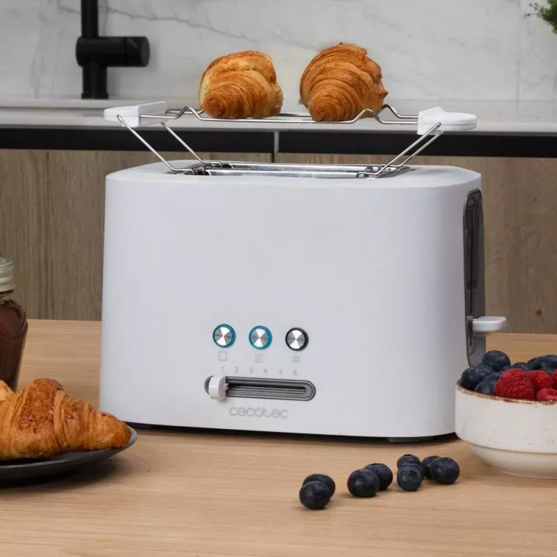 Toaster Toast&Taste 9000 Double wit (wit, 980 watt, voor 2 sneetjes toast)