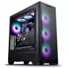 PHANTEKS Eclipse G400A pc-behuizing + Glacier M25 Gen2 AiO-vloeistofkoeling - zwart