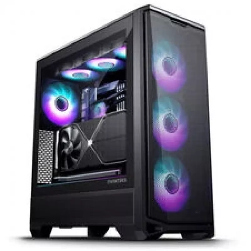 PHANTEKS Eclipse G400A pc-behuizing + Glacier M25 Gen2 AiO-vloeistofkoeling - zwart
