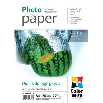 220 g/m² | A4 | hoogglanzend dubbelzijdig fotopapier