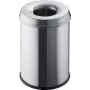 Helit H2515400 afvalemmer rond staal grijs (H2515400)