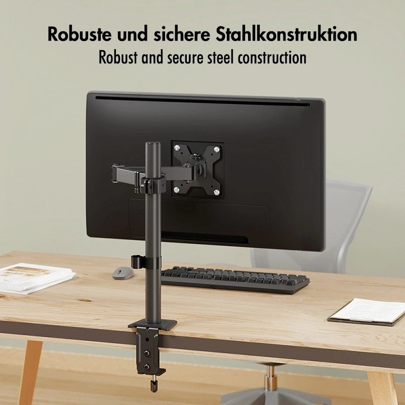 Monitorarm 17-32 inch, max. 10 kg, staal