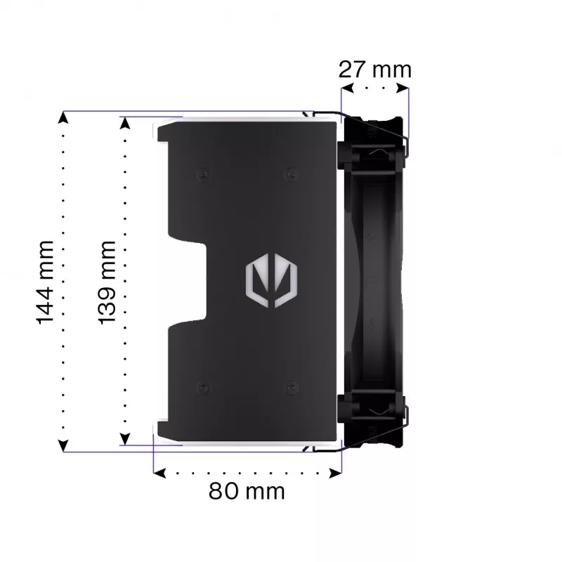 ENDORFY Fortis 5 ARGB CPU-koeler, zwart
