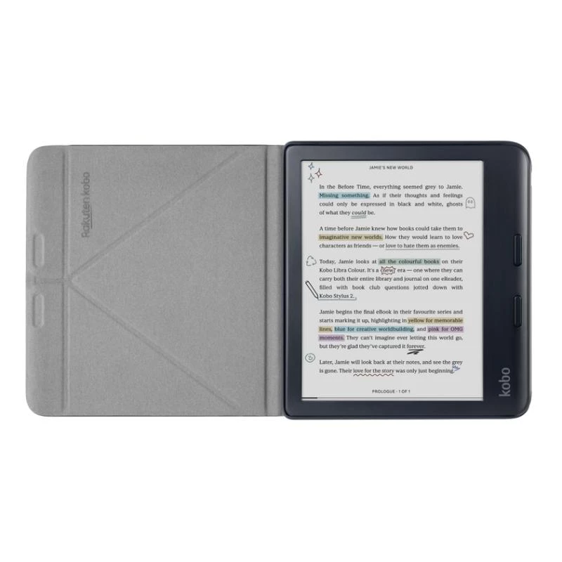 Folio Case Rakuten Kobo SleepCover 17,8 cm zwart