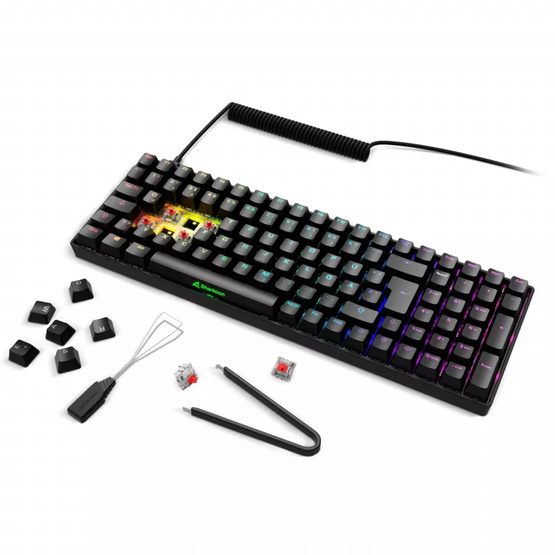 Sharkoon SGK50 S2 toetsenbord gaming RF draadloos QWERTZ Duits