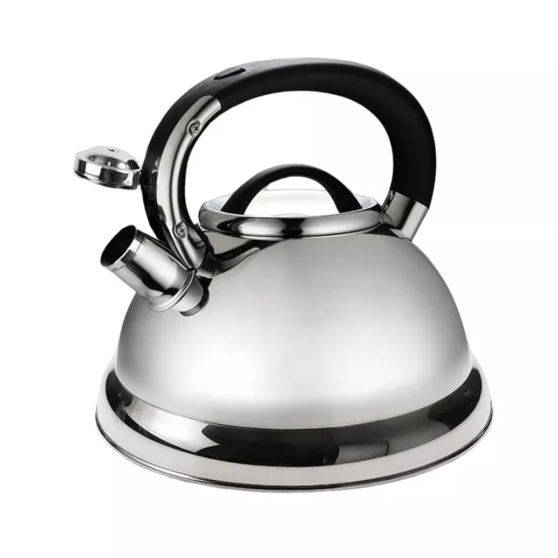 Waterkoker Maestro MR-1332, RVS, 2,8 L inhoud, fluitketel met klapdeksel, koel zwart handgreep