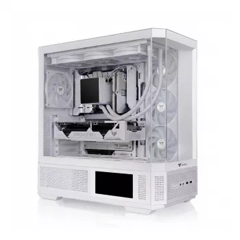 Pc-behuizing THERMALTAKE Midi View 370 TG ARGB Snow/wit met gehard glas, ARGB-verlichting
