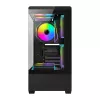 Computerbehuizing Darkflash C365 (zwart) met 5 meegeleverde ventilatoren
