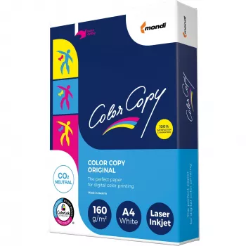 Papier voor kopieerapparaat kantoor Mondi Color Copy 8687A16 (A4; 160g/m2; 250 st. vellen; papier wit; satijn)