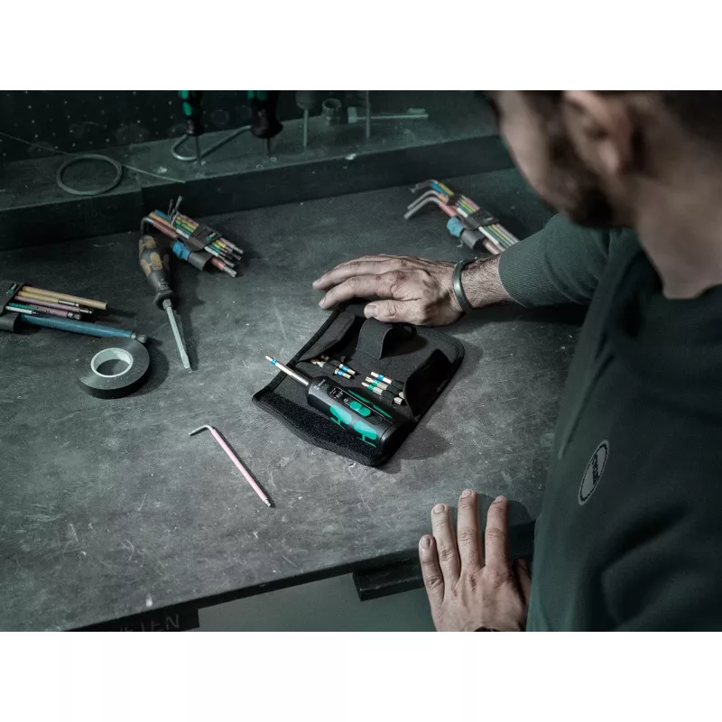 Wera 7515/7 Kraftform Safe-Torque Speed Bicycle 1 05075850001 momentschroevendraaierset, 7-delig, 2-6 Nm, 1/4" zeskant, zwart/groen