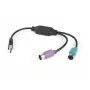Adapter 2xPS2->USB muis + toetsenbord