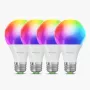 Nanoleaf Essentials Matter Smart A60 LED-lamp, E27, 9 W, 900 lm, 2700-6500 K RGBCW, 4-pack