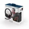 Bedrade gaming-headset GEMBIRD MHS-03-BKRD — binaural, omsluitend, 3,5 mm, 1,8 m kabel, rood/zwart