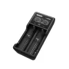 Batterijlader XTAR VC2SL — USB 5V 1A, LCD, laadt 2 cellen, compatibel Li-Ion/NiMH/NiCd, maten A/AA/AAA/AAAA/C/D/SC, zwart