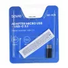 Savio AK-31 / B kabel-interface-/gender-adapter Micro USB USB 3.1 Type-C zwart