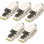 Digitus CAT 6A veldconfectoneerbare stekker STP 5 stuks RJ-45 stekker zilver