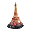 3D-puzzel Cubicfun Eiffeltoren nachteditie LED van cubicfun model 306-L534H – verlichte architectonische 3D-puzzel