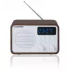 Draagbare radio met Bluetooth en USB BLAUPUNKT PP7BT, kleur: bruin hout/wit