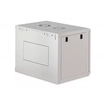 Wandgemonteerde 9U-rackbehuizing DIGITUS Dynamic-N DN-37104, 600 x 450 mm, IP20, slot met sleutel, ongemonteerd
