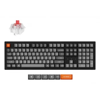 Keychron K10 Max QMK toetsenbord Universeel USB RF Draadloos Bluetooth Zwart