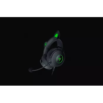 Razer Kraken V2 Pro Kitty Edition – bedrade over-ear gaming-headset, zwart