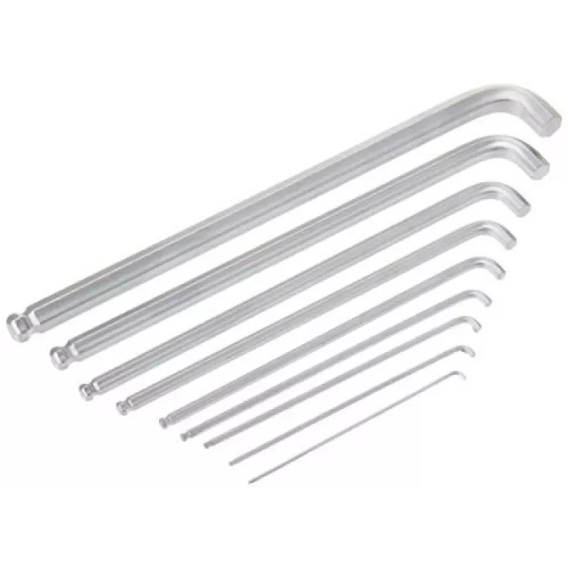 Wera 950/9 Hex-Plus 4 inbussleutelset, metrisch, verchroomd