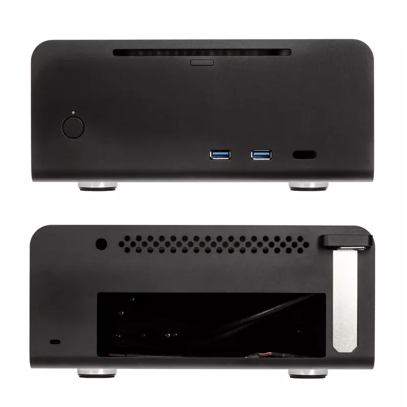 Streacom ST-FC8B Alpha Optical Fanless HTPC-behuizing + 120-Watt-voeding