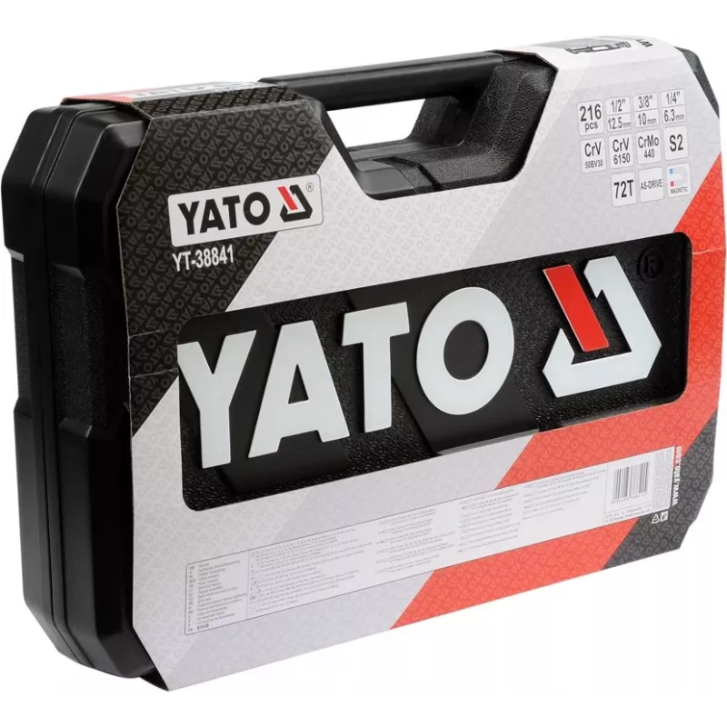 YATO YT-38841 1/4 inch, 3/8 inch, 1/2 inch dopsleutelset