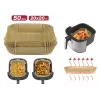 Beper C103ACC003 papieren bakjes voor heteluchtfriteuse, 50 st., 24 x 24 cm