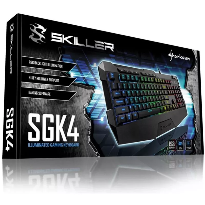 Sharkoon SKILLER SGK4 toetsenbord gaming USB QWERTZ Duits zwart