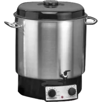 Rommelsbacher KA 2004/E glühwein- en inmakaatomaat met aftapkraan, 27 L, roestvrij staal