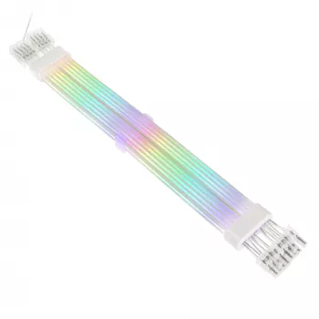 PCI-E 8-Pin verlengkabel Kolink Umbra Radiant ARGB — dual 2× 8-Pin, gesleevede verlenging voor GPU-voeding