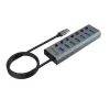 USB-hub Akasa AK-HB-21BKCM aluminium USB 3.2 Gen 1 5000 Mbit/s