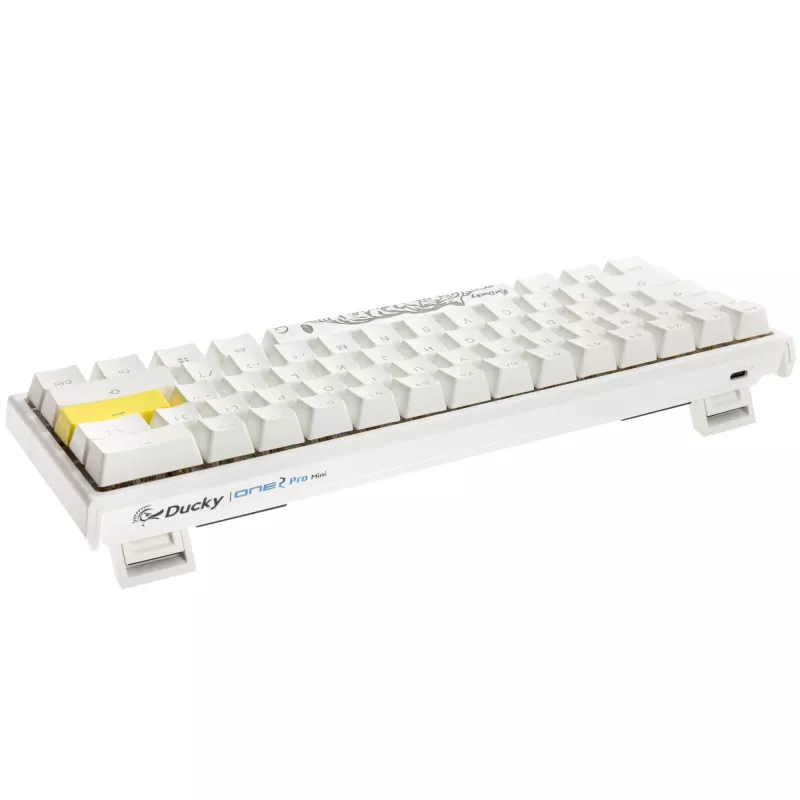 Mechanisch gaming-toetsenbord Ducky One 2 Pro Mini RGB LED met Cherry MX Blue-schakelaars, 60% layout