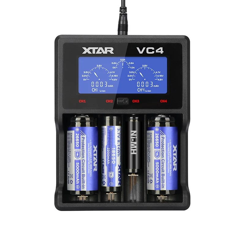 XTAR VC4 huishoudaccu-lader USB