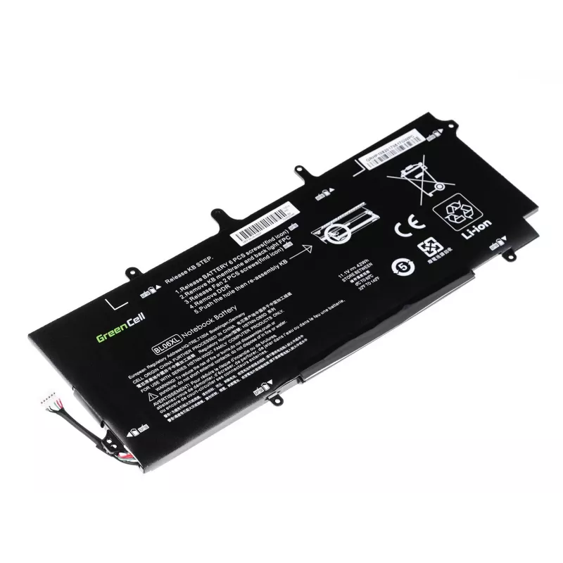 GREENCELL HP108 accu Green Cell BL06XL HSTNN-DB5D 722297-001 722236-2C1 voor HP EliteBook Folio