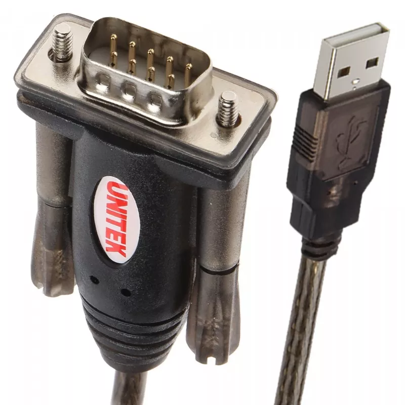 UNITEK Y-105 seriële kabel zwart 1,5 m USB Type-A DB-9